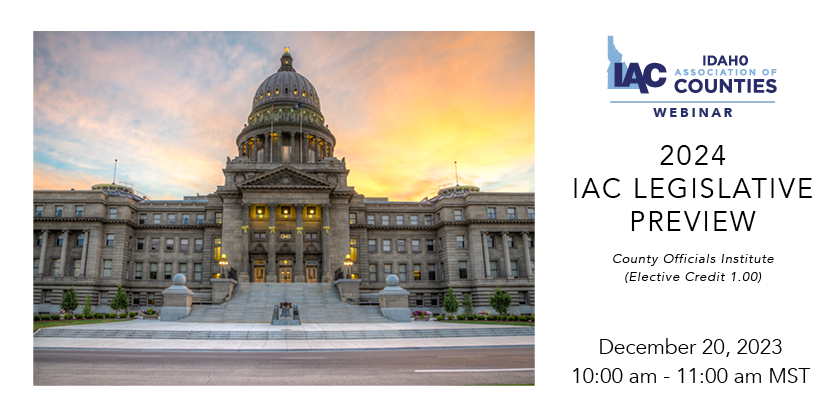IAC Webinar: 2024 Legislative Preview