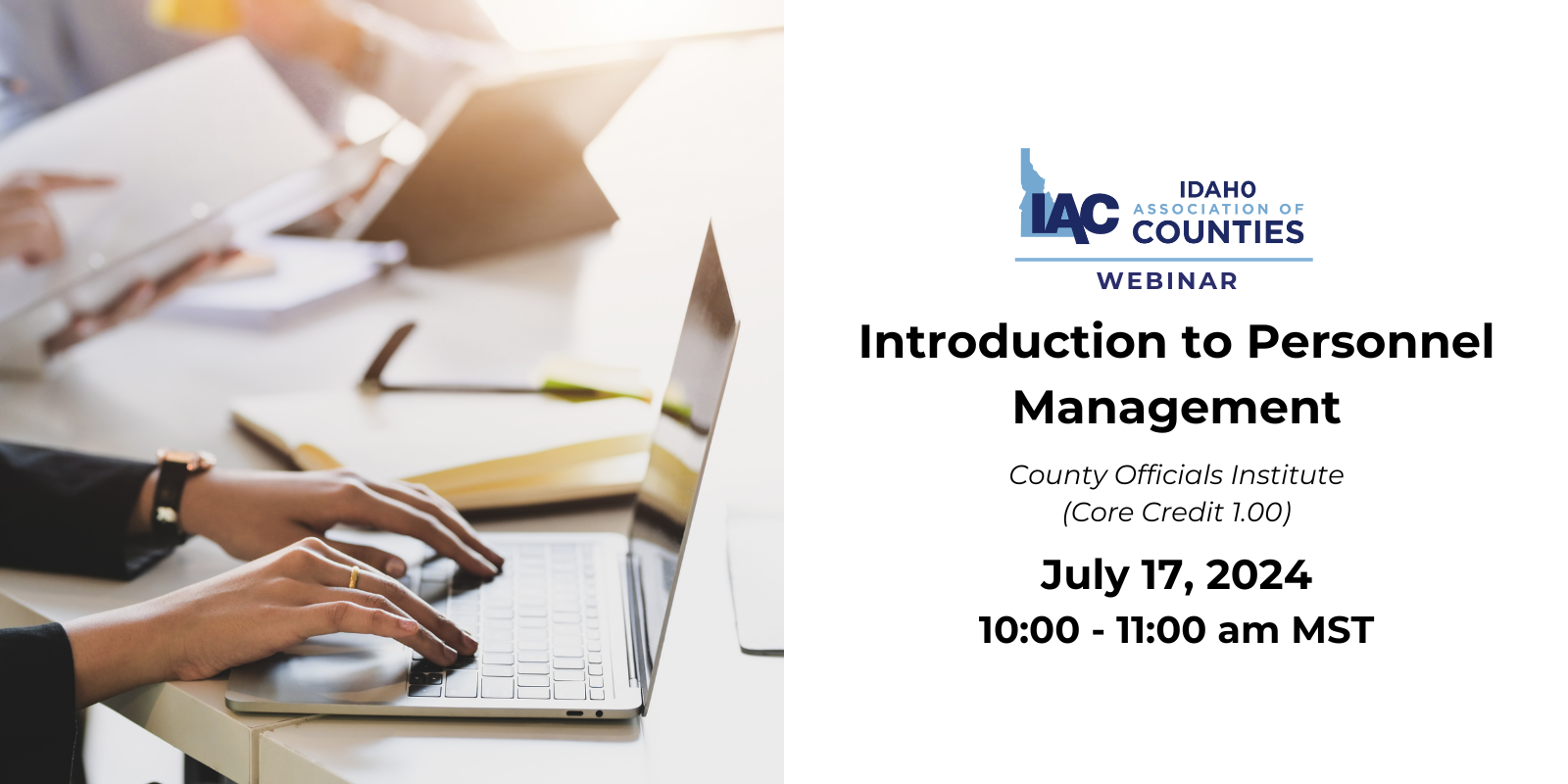 IAC Webinar: Introduction to Personnel Management
