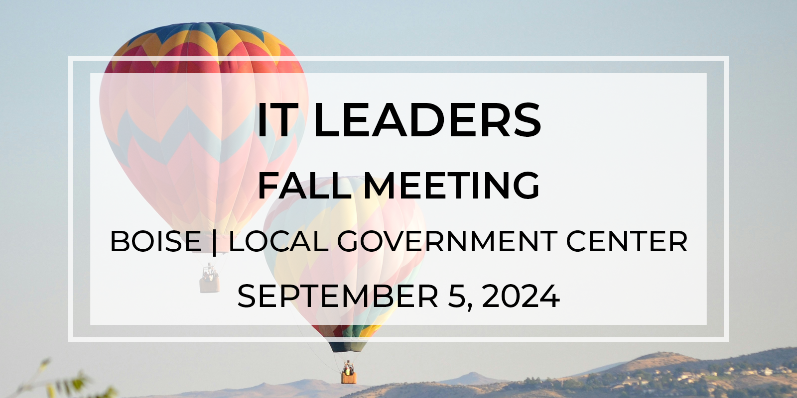 IT Leaders Fall Meeting