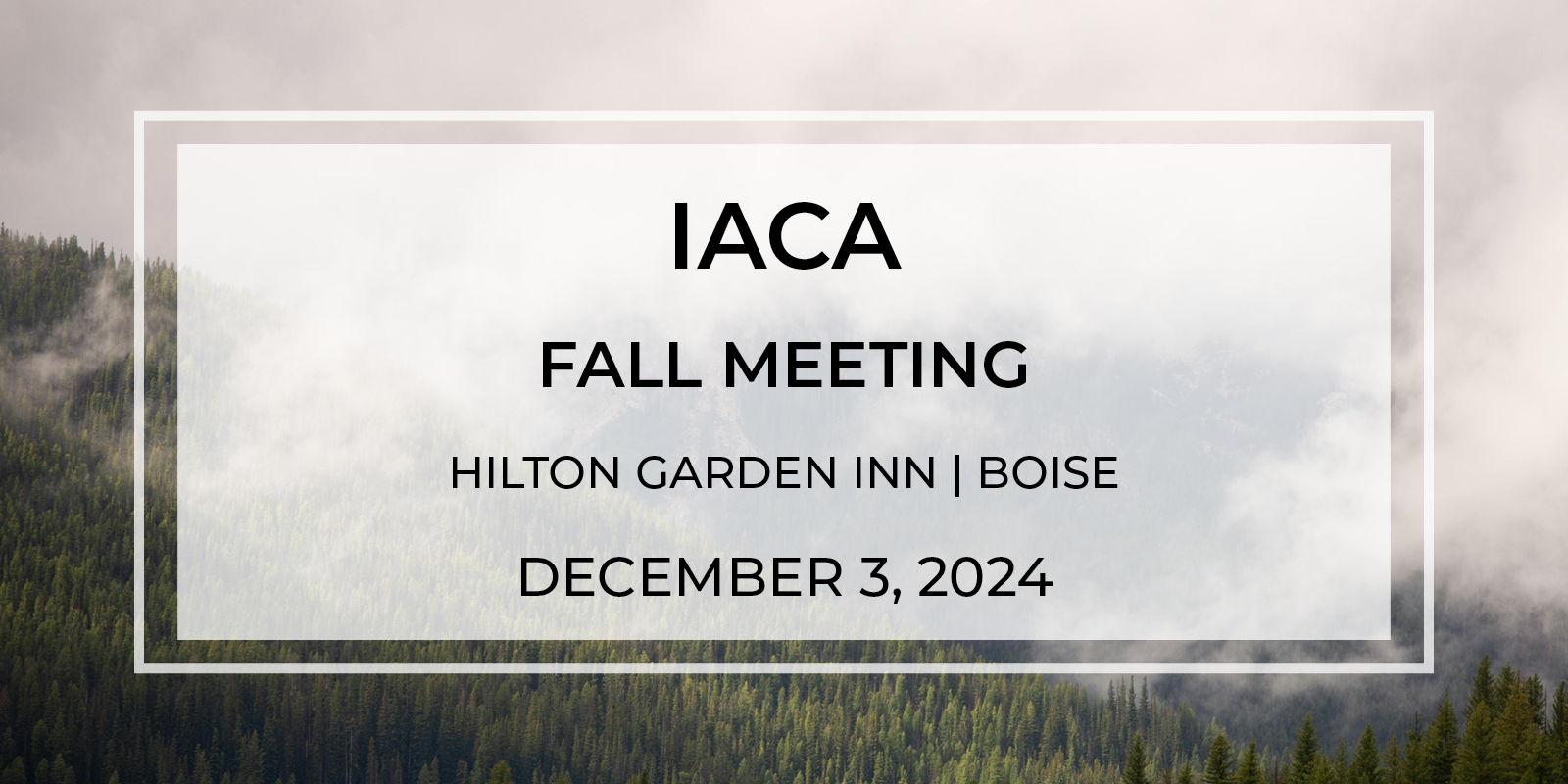 IACA Fall Meeting