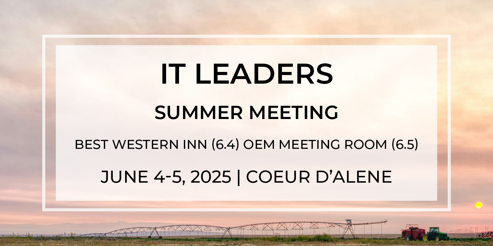 IT Leaders Summer Meeting