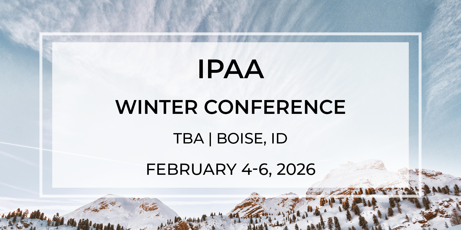 2026 IPAA Winter Conference