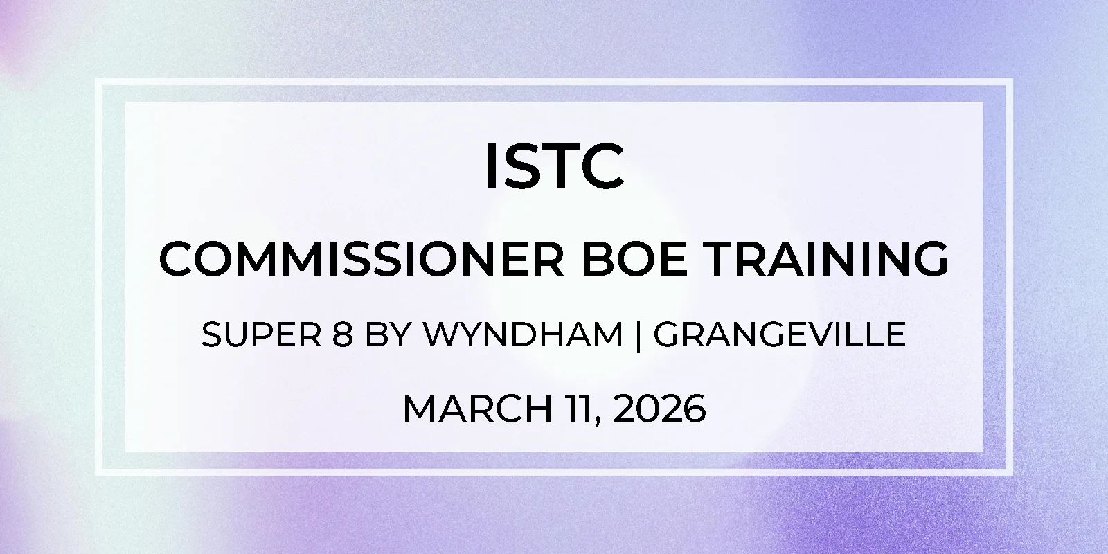 Board of Equalization Training – March 11, 2026