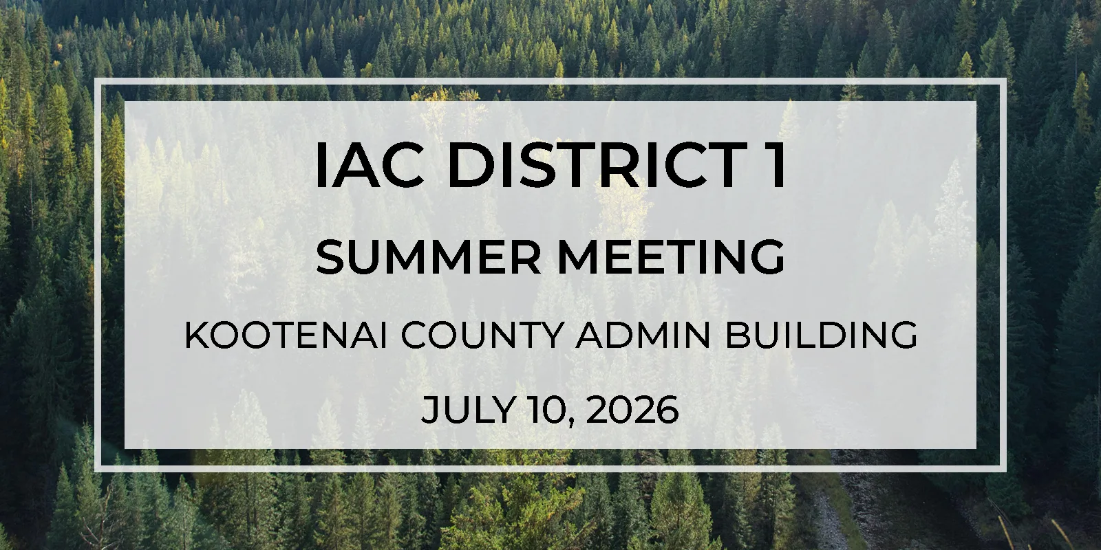 IAC District 1 Meeting