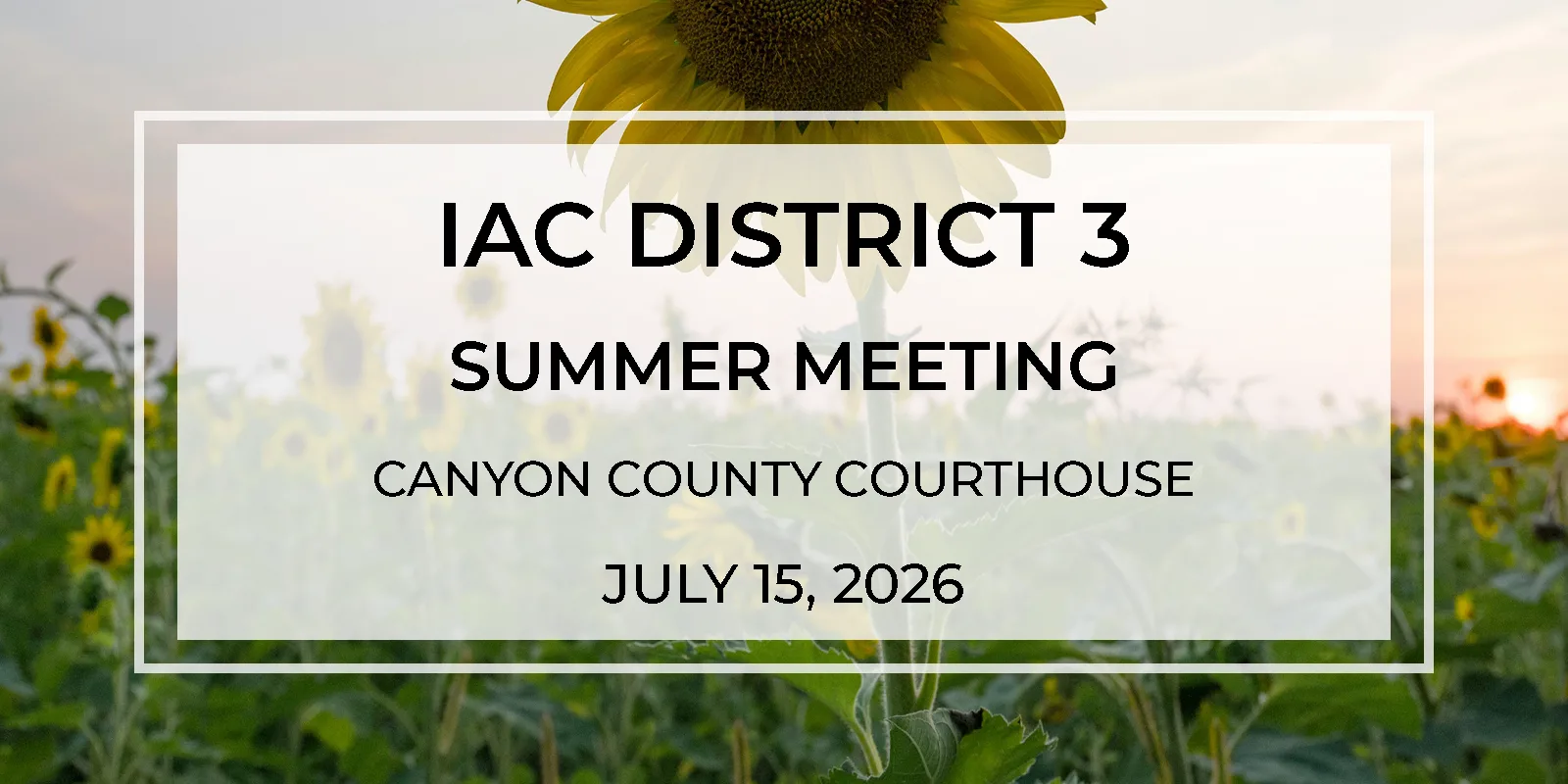 IAC District 3 Meeting
