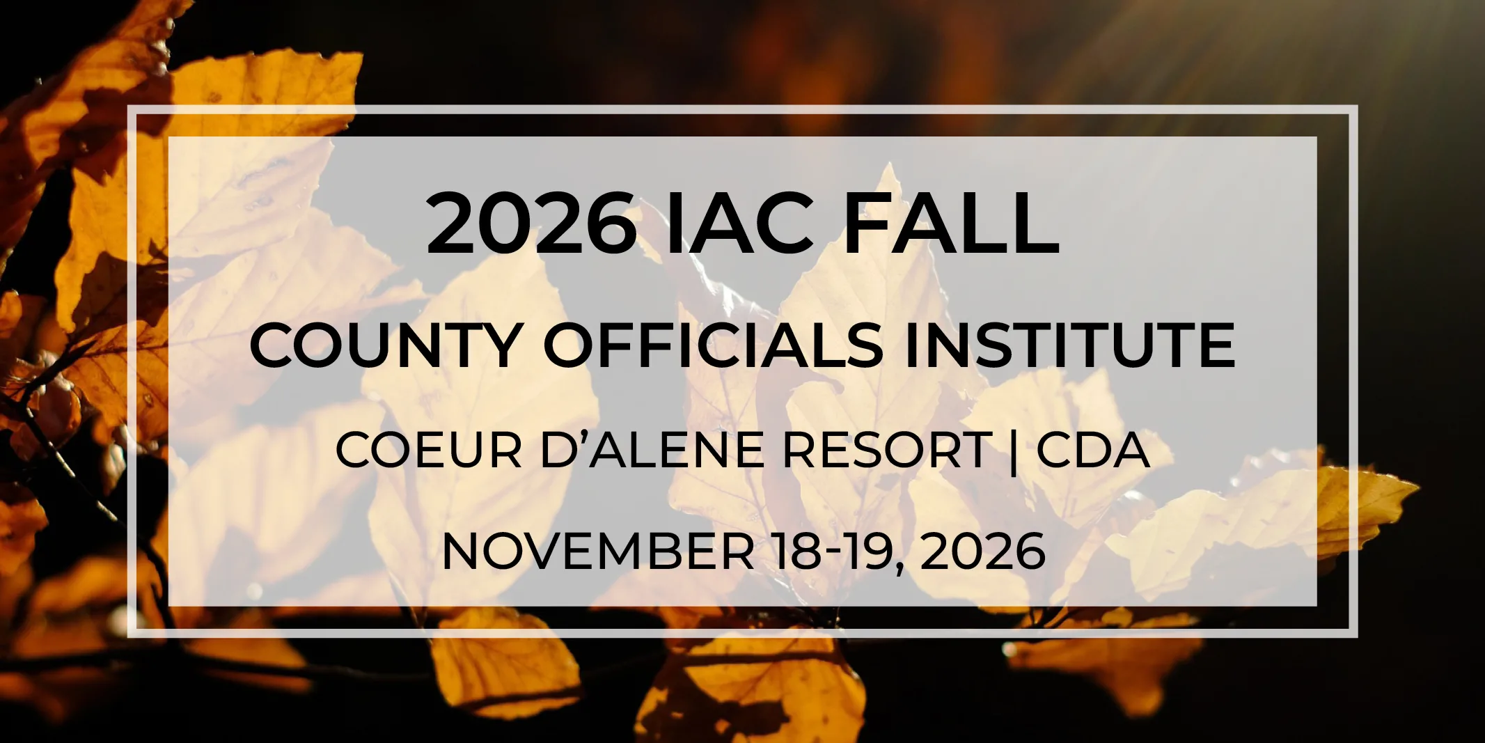 2026 FCOI Coeur d’Alene